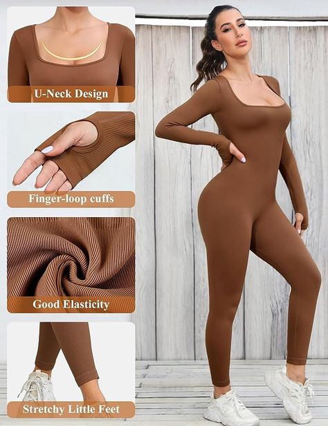 Yoga Corner, American Football Uniform, Uk Design, Romper Long Sleeve, Yoga Jumpsuit, Sport Clothes, Ribbed Knit Bodysuit, Football Uniform, Bodycon Jumpsuit