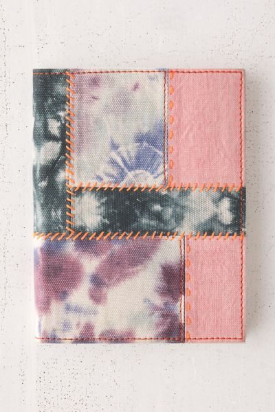 Urban Renewal One-Of-A-Kind Tie-Dye Journal | Urban Outfitters Gifts Wrapping Diy, Textile Crafts, Urban Renewal, Cover Page, Book Binding, Journal Covers, Cherished Memories, Retro Vibe, Embroidery Patterns