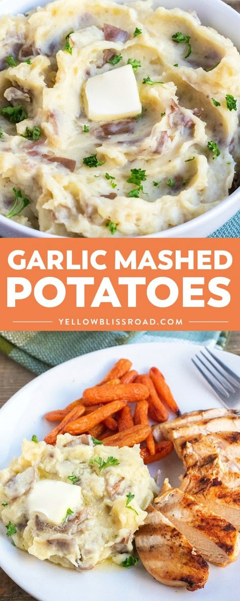 Potatoes Thanksgiving, Best Side Dish, Garlic Mashed Potatoes, Mashed Potato Recipes, Garlic Mashed, Orzo, Side Dishes Easy, Thanksgiving Dinner, Minced Garlic