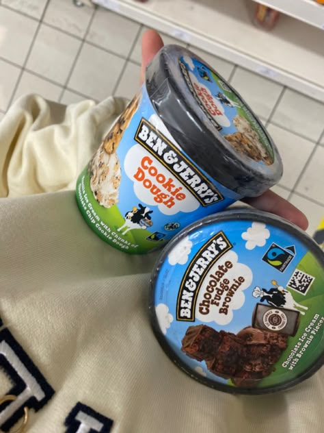 Ben & Jerry, Peanut Butter Ice Cream Aesthetic, Ben And Jerrys Ice Cream Aesthetic, Ben Jerrys Ice Cream, Havmor Ice Cream Snapchat, Cookie Dough Fudge, Chocolate Fudge Brownies, Snack Board, Ben And Jerrys