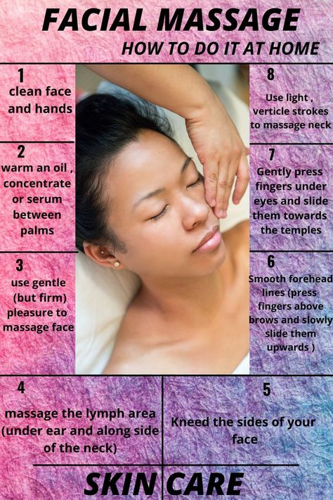 facial massage at home. spa at home Facials Diy At Home, Facial Massage Movements, Facial Steps At Home, Massage Steps, Facial Massage Steps, Home Facial Treatments, How To Do Facial, At Home Facial, Massage At Home