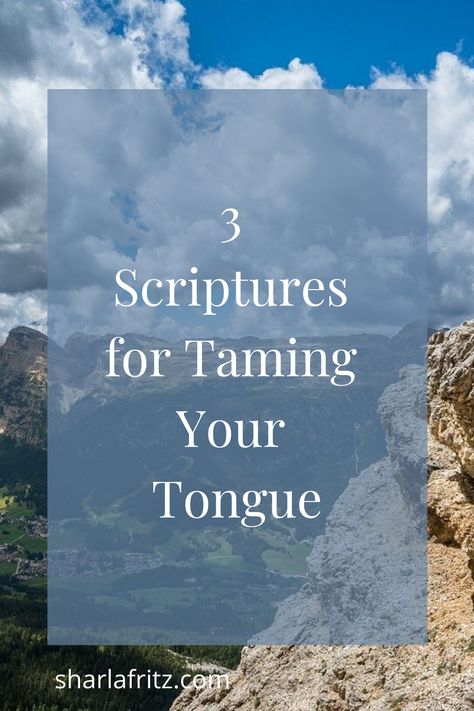 Taming the tongue isn't an easy task. The Bible has many verses on our mouths and words. Here are 3 key Scriptures and 3 ways to use them. Power Of The Tongue Quotes, Bible Tongue Twisters, Taming Your Tongue Bible Lesson, Controlling Your Tongue Quotes, Bible Verse About The Tongue, Short Scriptures, Angry Words, Power Of The Tongue, Harsh Words