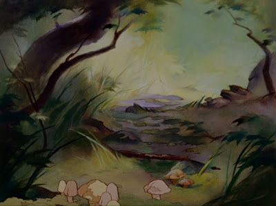 Animation Backgrounds: more from BAMBI Bambi Film, Art Muse, Pop Art Colors, Bambi Disney, Disney Crossover, Baby Birds, English Gardens, Disney Background, Forest Background