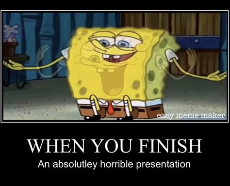 When you finish a horrible presentation in class 😂😂 Cursed Presentations, Cursed Powerpoint, End Of Presentation Slide Thank You Funny, Funny Presentation Ideas, End Of Presentation Slide Funny, Any Questions Presentation Funny, Presentation Memes Funny, Thanks For Attention Presentation Meme, Presentation In Class Memes