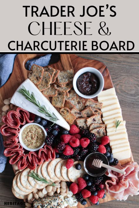 This Trader Joe's Cheese and Charcuterie board not only looks good but was created on a budget. I know that creating a really pretty charcuterie boards can be expensive. While this one certainly isn't cheap, it also doesn't break the bank. Head to the post to see the total cost of this cheese board as well as ways you can save money when shopping for it. Trader Joe’s Charcuterie List, Best Charcuterie Cheese, Easy Charcuterie Board Trader Joes, Trader Joes Charcuterie Board $25, Charcuterie Board From Trader Joe’s, Trader Joe’s Charcuterie Shopping List, Cheese And Sausage Charcuterie Board, Trader Joe’s Cheese Board, Trader Joe's Charcuterie Board