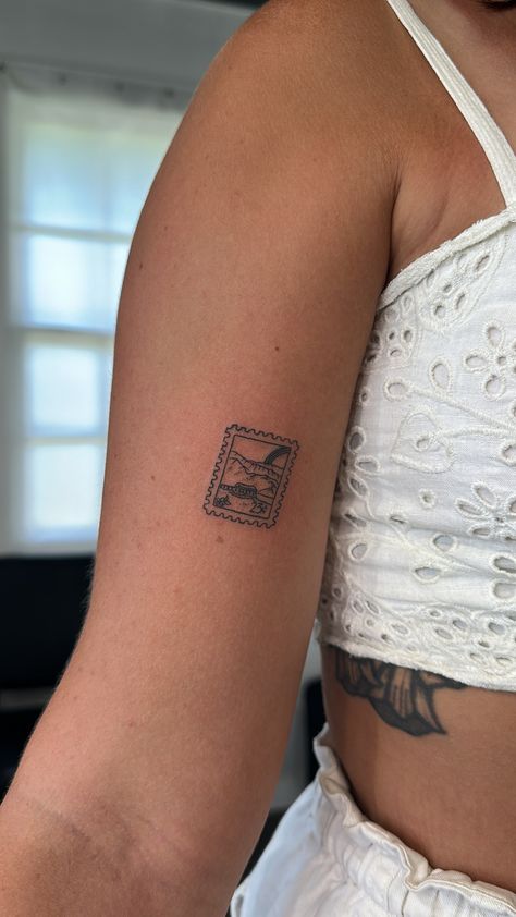 all tattoos done by @mckenzieferry on kauai Maui Hawaii Tattoo Ideas, Hawaii Postage Stamp Tattoo, Stamp Tattoo Hawaii, Kauai Tattoo Ideas, Puakenikeni Tattoo, Kauai Tattoo, Maui Tattoos, Maui Tattoo, Hawaii Tattoo