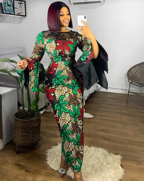 Simple Ankara styles by the queen esth Ankara Floral Dress Styles, Simple Ankara Straight Dress Styles, Long Straight Gown Styles, Simple Style For Ankara Gown, Simple Ankara Gown Style For Ladies, 2024 Ankara Styles For Ladies, Ankara Long Gown Styles For Ladies 2024, Classy Ankara Styles For Ladies, Ankara Straight Gowns Long