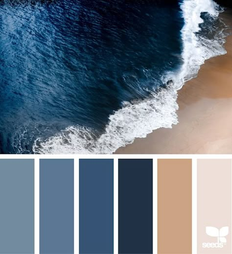 Color Escape Inspiration Color Palettes, Seeds Color Palette, Blue Color Pallet, Ocean Color Palette, Blue Pallets, Beach Color Palettes, Seeds Color, Color Design Inspiration, Color Palette Challenge