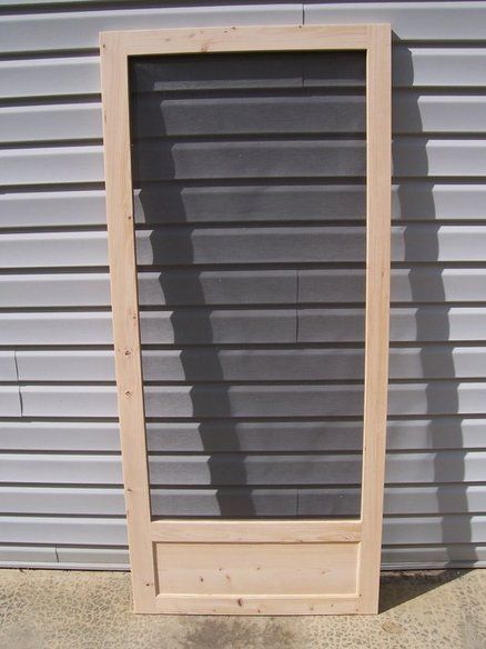 Simple Screen Door - Patio french doors. French Door Patio, Screen Door Diy, Rustic French Doors, Mahogany Interior, Garage Screen Door, Wood Screen Door, Wooden Screen Door, Diy Screen Door, Garage Door Types