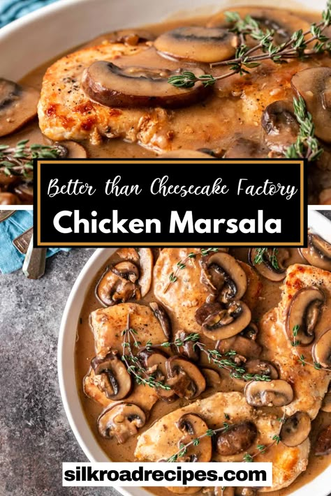 Braised Chicken Marsala, Chicken Marsala Dutch Oven, Classic Chicken Marsala, Valentines Chicken Dinner Ideas, Cheesecake Factory Chicken Marsala, Chicken Marsala No Cream, Dutch Oven Chicken Marsala, Baked Chicken Marsala Oven, Chicken Marsella