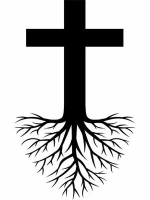 cross tree roots tattoo design Tree Roots Tattoo, Roots Tattoo, Cross Tree, Good Tattoo Quotes, Tattoo Tree, Cross Tattoos, Arrow Tattoos, Christian Symbols, Tree Roots