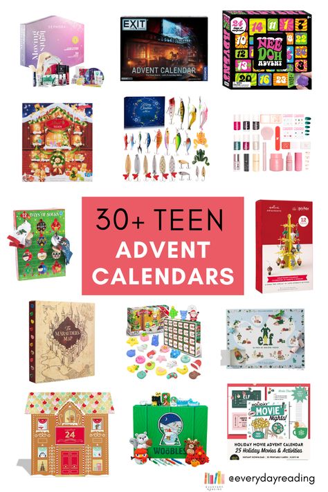 30+ Advent Calendars for Teens and Tweens Advent Calendar What To Put In, Best Advent Calendar For Teens, Advent Calendar Boys, Christmas Advent Calendar Ideas For Adults, Boy Advent Calendar, Teen Boy Advent Calendar, Advent Calendar Gift Ideas For Teens, 2024 Advent Calendar, What To Put In Advent Calendar Kids