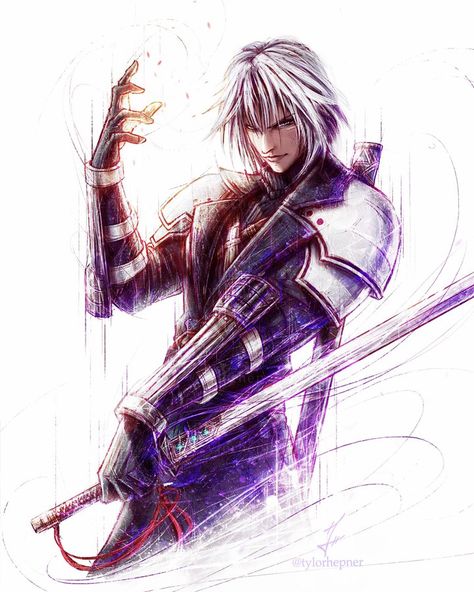 Ff7 Ever Crisis, Young Sephiroth Fanart, Young Sephiroth, Exar Kun, Ffxv Ardyn, Ever Crisis, Final Fantasy Crisis Core, Final Fantasy Sephiroth, D D Character Ideas