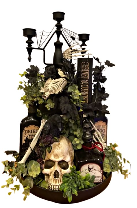 Wednesday Party Planning Ideas · Major Gates Halloween Kitchenware, Halloween Florals, Table Halloween, Halloween Decor Diy, Boho Halloween, Pumpkin Carving Ideas, Halloween Bottles, Creepy Halloween Decorations, Diy Halloween Decor