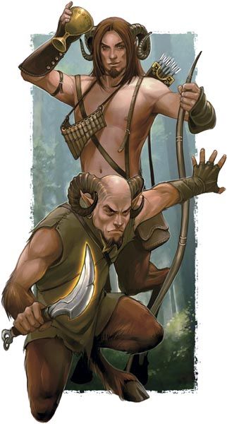 fauns | Fauns and Satyrs , Fablehaven Changeling The Dreaming, Greek And Roman Mythology, Tv Tropes, Fantasy Races, Manama, Fantasy Monster, Wow Art, Mythological Creatures, Fantasy Warrior