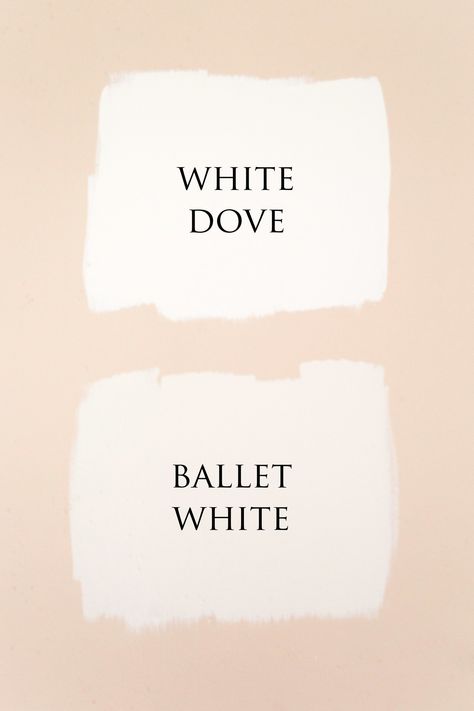 Choosing The Right White Paint — Cottage Supply Company White Dove Trim, Ballet White Benjamin Moore, Clean White Walls, Ballet White, Wall Trends, Off White Walls, Benjamin Moore White, House Color Palettes, Painted Cottage