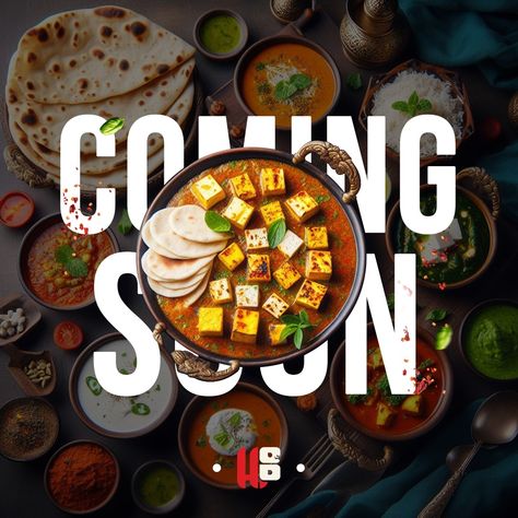 Get ready for a delicious revolution centred around your favourite paneer!  A brand new speciality restaurant is coming soon, and it's dedicated to showcasing the endless possibilities and unforgettable flavours of paneer.  Prepare to be surprised by innovative dishes and a culinary adventure you won't forget!  Stay tuned for more exciting updates and a sneak peek at our mouthwatering menu!  #hop #houseofpaneer #PaneerLove Food Teaser Ads, Restaurant Opening Soon Creative Ads, Stay Tuned Image Instagram, Food Creative Post, New Menu Coming Soon, Food Marketing Design, Coming Soon Design, Cooking Poster, Hotel Ads