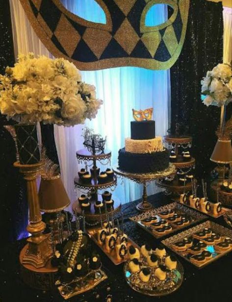 Decoration Ideas Party Events, Masquerade Ball Decorations, Decoration Ideas Party, Masquerade Party Themes, Sweet 16 Masquerade Party, Mascarade Party, Masquerade Cakes, Masquerade Party Decorations, Masquerade Ball Party