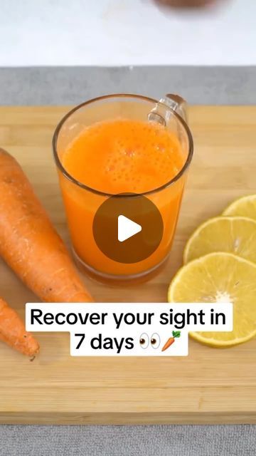 Weight Loss🇺🇸 on Instagram: "Follow me for more natural remedies and healthy recipes! This recipe will help you improve your eye vision. #eyestrain #sight #homeremedy #remedy #foodtiktok" Eye Vitamins Health, Natural Remedies For Eyesight, Eye Sight Improve Food, Healthy Eyes Remedies, Juice For Eyes, Juicing For Eye Health, How To Improve Vision Naturally, Blurry Vision Remedy, Eye Exercises To Improve Vision