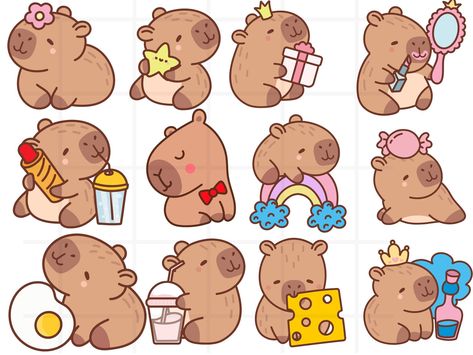 Capybara Drawing Simple, Capybara Background, Capybara Clipart, Capybara Drawing, Capybara Cartoon, Capybara Cute, Capybara Sticker, Kawaii Capybara, Pokemon Cartoon