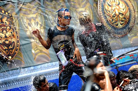 People take part in celebrations for Thingyan, a water festival which marks the country's new year in Yangon, Myanmar. PHOTOGRAPH BY: SOE THAN WIN / AFP/GETTY IMAGES Water Festival, Yangon Myanmar, Yangon, People Photos, Pictures Of The Week, Visual Storytelling, Crazy People, Photojournalism, Myanmar