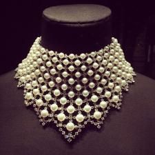 Jewelry Craft Ideas - Pandahall.com London Victoria, Jewelry Pearls, Gothic Choker, Vintage Choker, Victorian Wedding, Diamond Choker, Akoya Pearls, Pearl Choker, Bling Jewelry