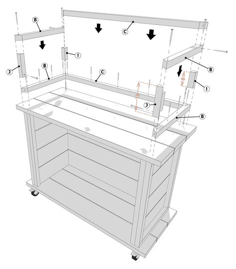 Barbecue Diy, Bar Mobile, Mini Bar, Bars For Home, Food Truck, Leroy Merlin, Patio, Bar, Patios