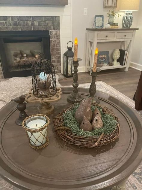 Decorating With Pottery, Mccarty Pottery Display, Mcteigue & Mcclelland, Mccarty Pottery, Pottery Decor, Pottery Display, Pottery Animals, Decorating Coffee Tables, Pottery Ideas