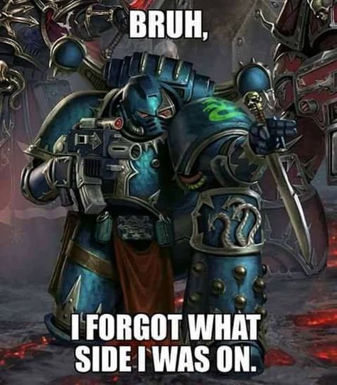 Do i worship the Emperor....or do i worship the Chaos Gods? Hmmm..... Warhammer Wallpaper, Warhammer Lore, Alpha Legion, Grim Dark, Warhammer 40k Memes, Warhammer 40k Figures, 40k Art, 40k Artwork, Warhammer 40k Art