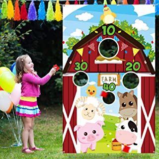 Animal Birthday Party Games, Animal Party Games, Farm Animals Games, Farm Themed Party, Barnyard Birthday Party, Farm Theme Birthday, Farm Animal Party, Farm Animals Theme, Farm Animals Birthday Party