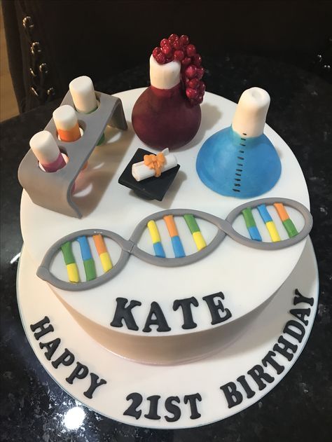 Degree Cake, Gymnastics Birthday Cakes, 40th Birthday Cake For Women, Biology Degree, Gymnastics Birthday, Women Science, Sport Cakes, 40th Birthday Cakes, Birthday Cakes For Women