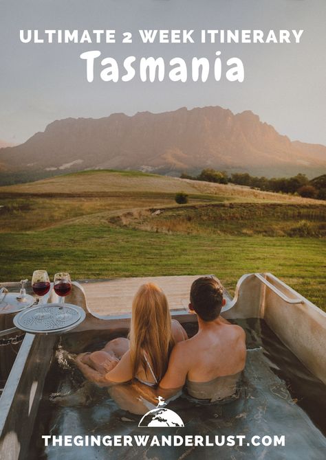 Ultimate 2 week road trip itinerary for Tasmania, Australia. Including all the unmissable stops as well as secret top tips like where to find this amazing outdoor bath! Tasmania Road Trip, Tasmania Travel, Australia Trip, Outdoor Bathtub, Bruny Island, Outdoor Baths, Australian Travel, Outdoor Bath, Tasmania Australia