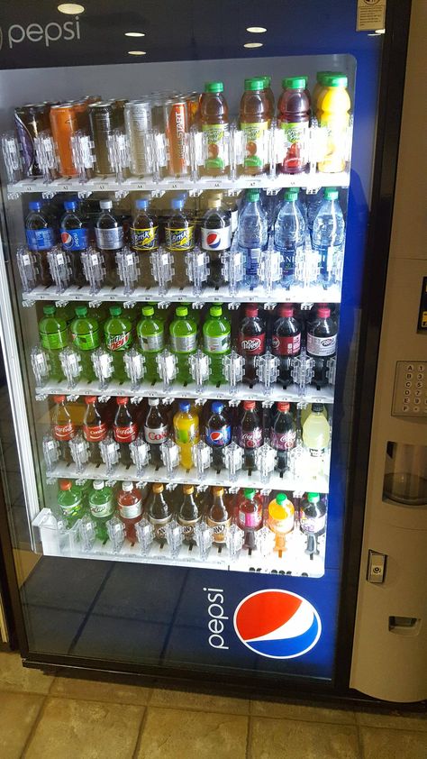 Vending Machine Drinks, Coca Cola Products, Vending Machine Hack, Soda Fountain Machine, Drink Vending Machine, Snack Vending Machine, Food Vending Machines, Vending Machine Design, Coffee Menu Design