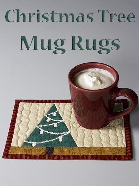 DOWNLOAD PATTERN   Christmas Tree Mug Rug Christmas Mug Rug, Christmas Mug Rugs, Mug Rug Tutorial, Christmas Quilting Projects, Christmas Sewing Projects, Mug Rug Patterns, Fabric Sewing Patterns, Placemats Patterns, Holiday Quilts