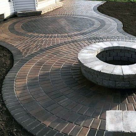 Paver Patio Ideas, Patio Grande, Pavers Backyard, Paver Designs, Brick Patio, Patio Pavers Design, Building A Porch, Restaurant Patio, Backyard Designs