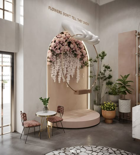 Bridal Boutique Interior, Flower Shop Design, Spa Room Decor, Spa Interior Design, Salon Suites Decor, Retail Interior Design, Beauty Room Decor, Beauty Salon Interior, Boutique Decor