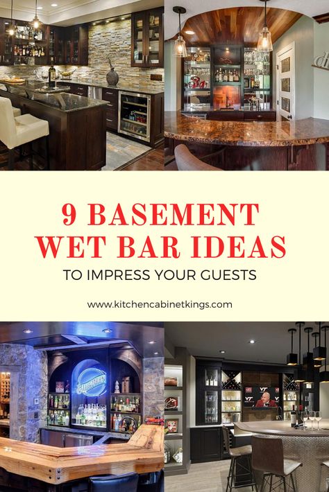 Basement Bar Themes, Bar In The Basement Ideas, Basement Bar Back Wall, Basement Bar Sink Ideas, Finished Basement Wet Bar, Home Bar Entertainment Room, Bar Walls Ideas For Home, Family Room With Wet Bar, Built In Wet Bar Basement