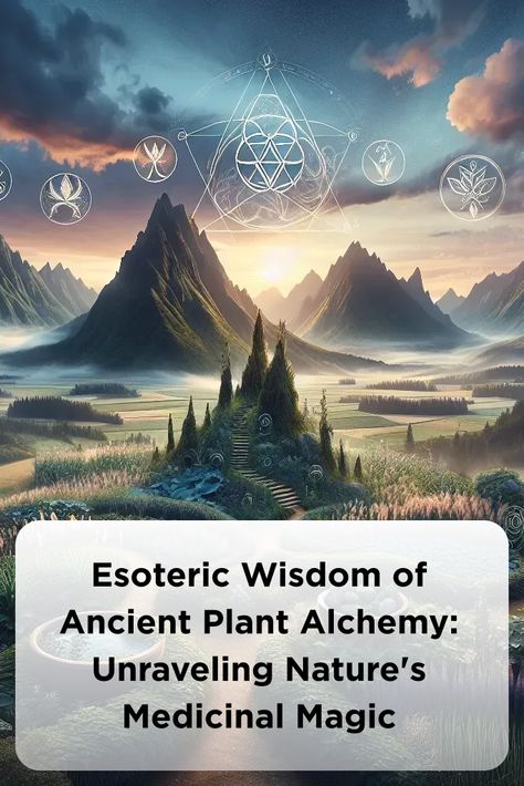 Esoteric Wisdom of Ancient Plant Alchemy: Unraveling Nature's Medicinal Magic Plant Alchemy, Healing Plants, The Occult, Herbal Magic, Healing Herbs, Medicinal Plants, Holistic Healing, Ancient Civilizations, Natural Healing