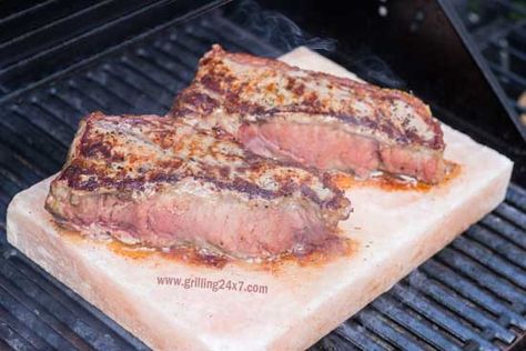 Grilling on a Himalayan Salt Block - Grilling24x7Grilling24x7 Himalayan Salt Block Recipes Grilling, Salt Block Grilling, Himalayan Salt Block Recipes, Salt Block Recipes, Himalayan Salt Block Cooking, Salt Block Cooking, Himalayan Salt Block, Plate Recipes, Steak In Oven