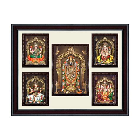 Excited to share the latest addition to my #etsy shop: 5-in-1 Balaji, Lakshmi, Ganesha, Saraswati, Murugan Digital Photo Frame With Mount. 100% customization accepted for your puja room https://etsy.me/3LiLG3y #brown #housewarming #printingprintmaking #rainbow #entrywa Pooja Photo Frames, Murugan Photo, Devi Saraswati, Puja Ghar, Devotional Topics, Standing Posture, God Photos, Divider Design, Pooja Room Door Design