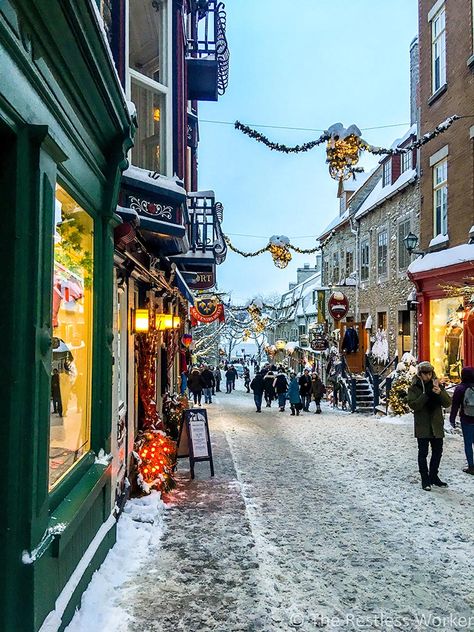 5 Reasons why you should spend New Year's Eve in Quebec City | The Restless Worker Quebec City New Years Eve, Quebec Christmas, Quebec City Winter, Canada Christmas, Old Quebec, Birthday Trip, Christmas Break, New Years Eve Outfits, Looking For Something