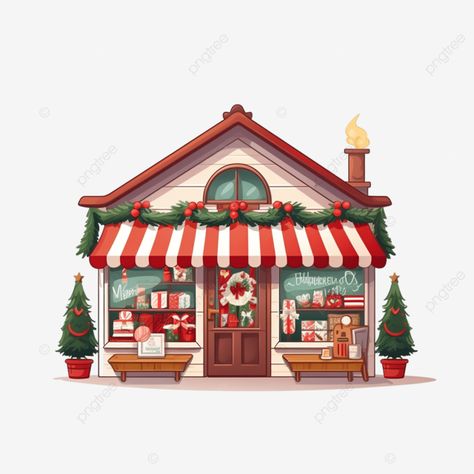 christmas shop store holiday market vector illustration christmas door christmas gift png Christmas Toy Shop Illustration, Christmas Door Illustration, Christmas Market Illustration, Story Boxes, Christmas Toy Shop, Shopping Clipart, Xmas Shopping, Illustration Christmas, Gift Png