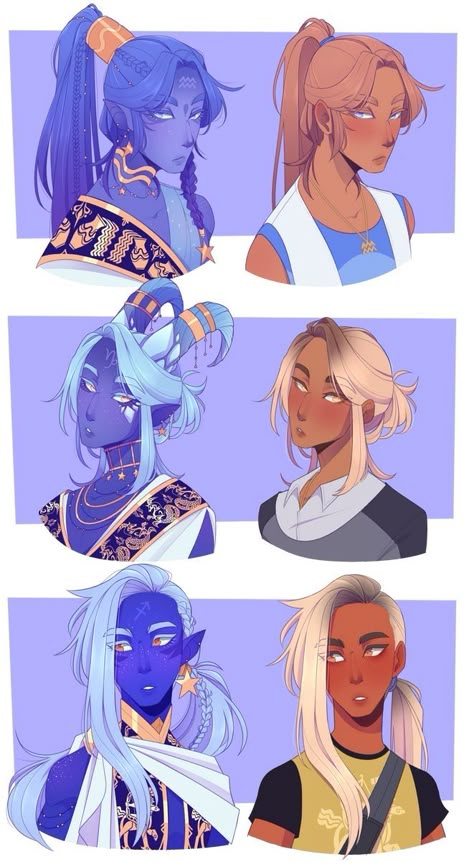 Aquarius Capricorn, Zodiac Characters, As Humans, Face Expressions, Zodiac Art, Arte Fantasy, Dnd Characters, Creature Art, Art Reference Photos