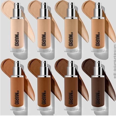 Make Up By Mario Foundation, Makeup By Mario Foundation, Foundation Aesthetic, Make Up By Mario, Mario Foundation, Affordable Makeup Brands, Foundation Swatches, Natural Concealer, Makeup By Mario