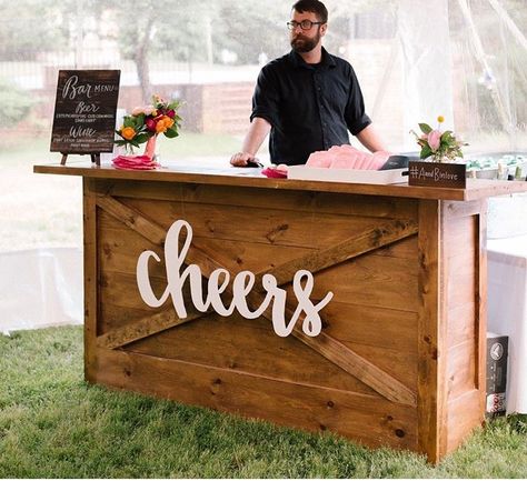 Beer Cart, Party Rentals Business, Rental Business, Bar Menu, Bar Top, Wedding Bar, Wood Work, Booth Design, Party Rentals