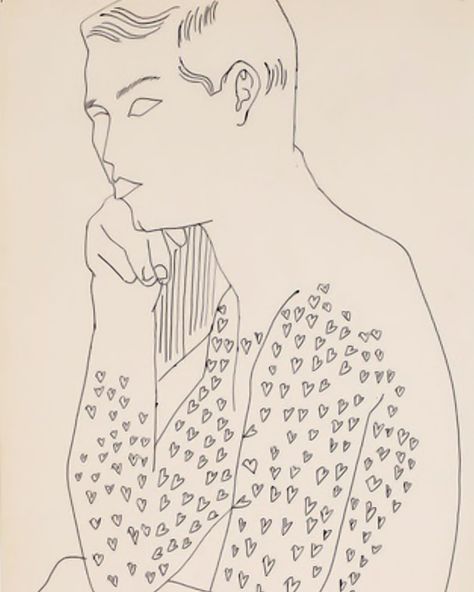 Taking a pause to try some self love and introspection. ⁣ ⁣ Thinking and planning what it looks like coming though to the other side of loss and fear. ⁣ ⁣ Andy Warhol | Resting Boy | 1955 Andy Warhol Drawings, Pablo Picasso Linocut, Jean Michel Basquiat Black And White, Andy Warhol Museum, Pop Art Movement, Fantasy Drawings, Naive Art, Andy Warhol, Life Drawing