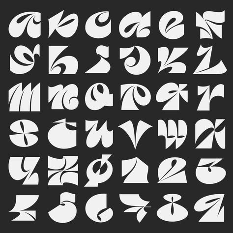 Alfabet Font, Funky Fonts, 달력 디자인, Graffiti Lettering Fonts, Typography Alphabet, 타이포그래피 포스터 디자인, Days Of Type, Graffiti Font, Font Inspiration