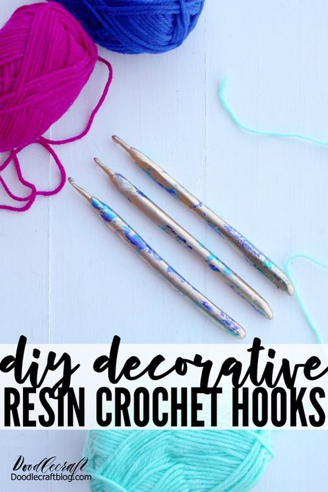 Metallic Leaf with Resin Crochet Hooks DIY Resin Crochet, Diy Crochet Hook, Custom Crochet Hooks, Crochet Hook Handles, Metal Crochet, Diy Blanket Ladder, Wood Wall Art Diy, Using Resin, Resin Products