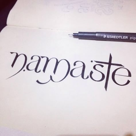 Namaste Tattoo, Namaste Art, Yoga Tattoos, Mind's Eye, Hand Tattoo, Skin Art, Pretty Tattoos, New Tattoos, Word Art