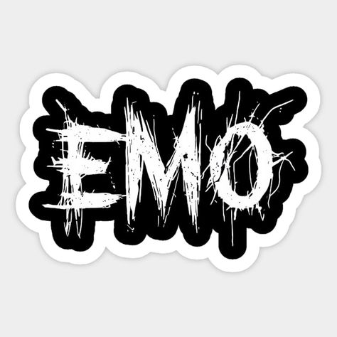 Emo by emozombie Emo Stickers, Punk Decor, Emo Boys, Bass, Force, Yoga, Collage, ? Logo, Pins